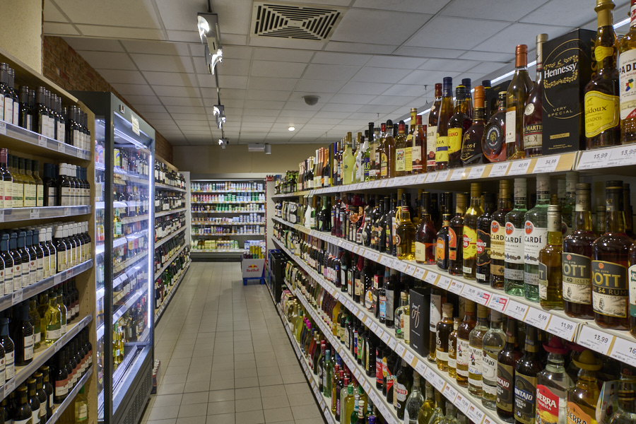 Spirituosenabteilung